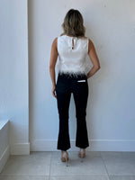 Zenia Feather Top / White