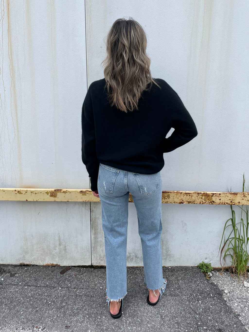 Brushed Cashmere Crew Sweater
