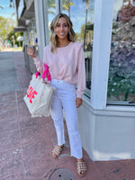 Shoulder Pad Sweatshirt