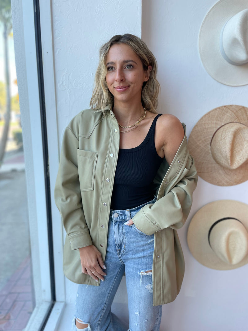 Vegan Leather Jacket