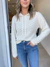 Soft Pointelle Hoodie