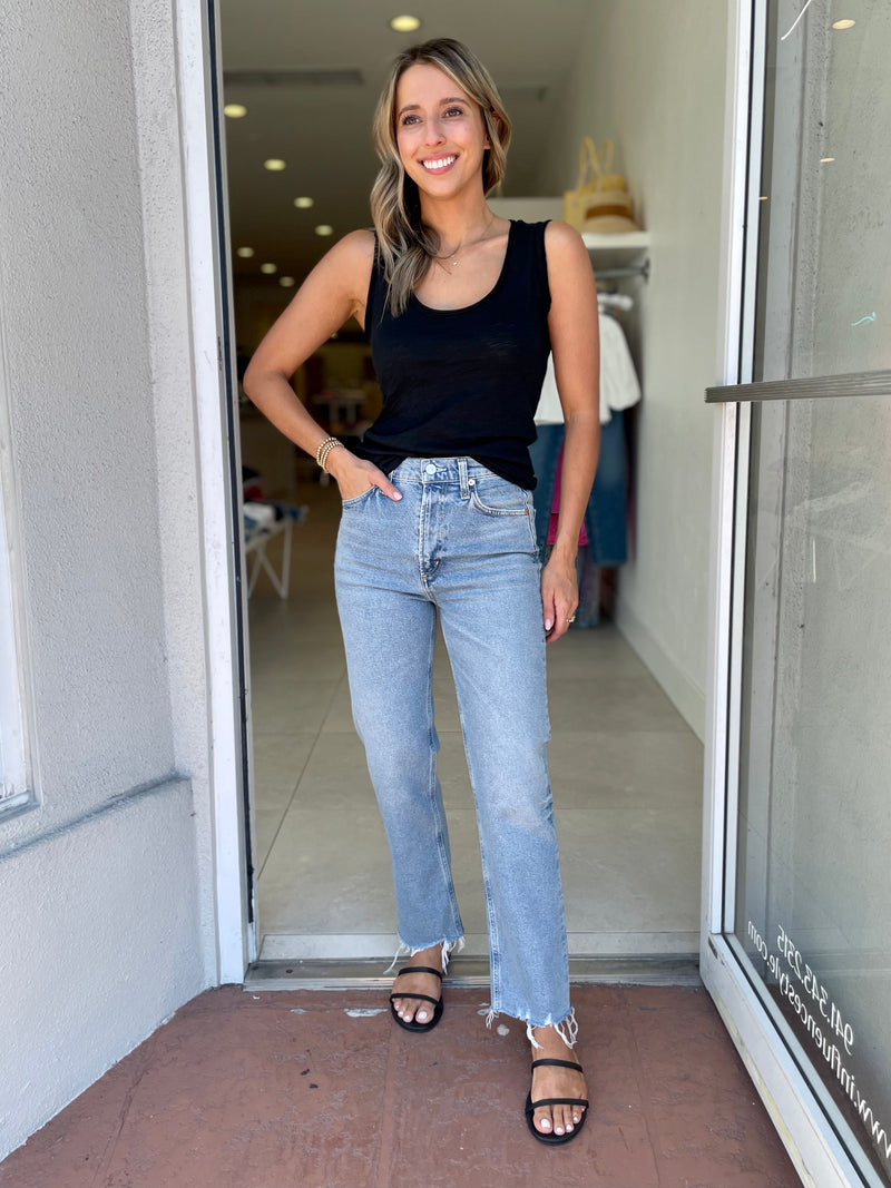 Daphne Crop High Rise / Checkmate