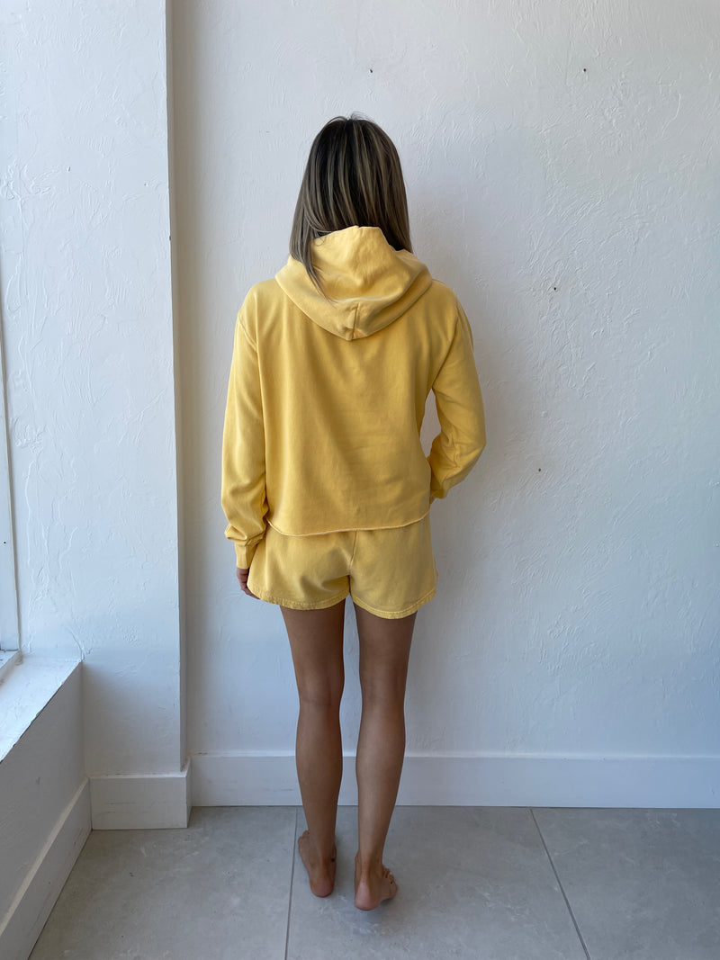 Kokomo Cut Off Hoodie / Honeycomb