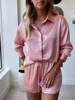 Silky Oversized Button Up
