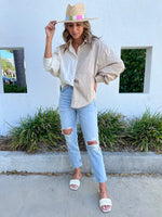 Charlotte Crop High Rise Straight / Ocean Wash