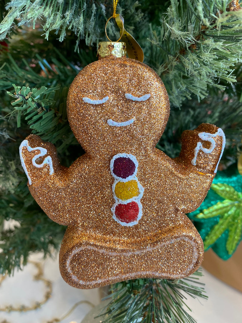 Yoga Gingerbread Ornament
