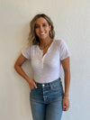 Lynn Henley Bodysuit / White