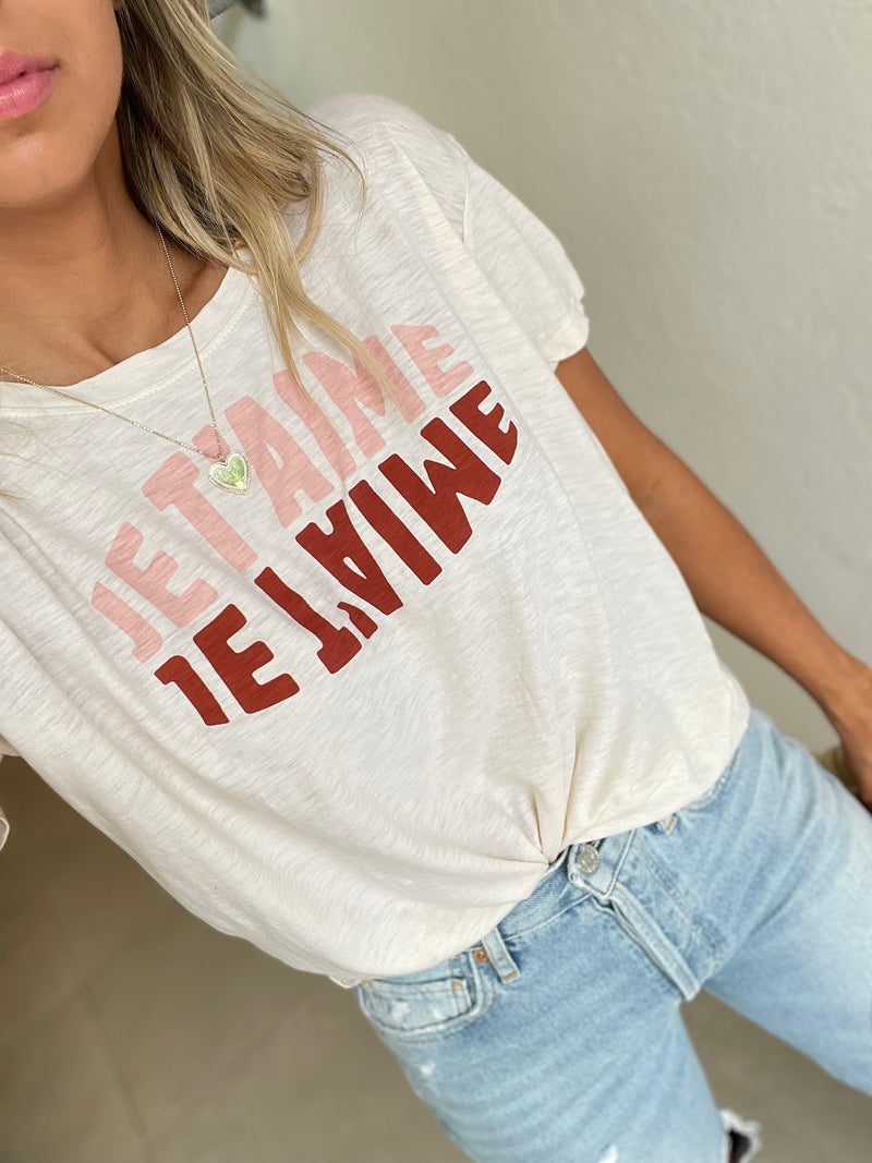 Je T'aime Vintage Tee
