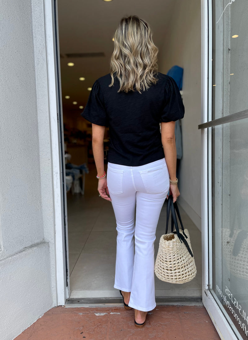 Le Crop Mini Boot / Blanc