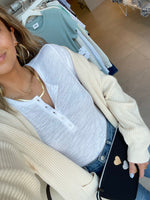 Lynn Henley Bodysuit / White
