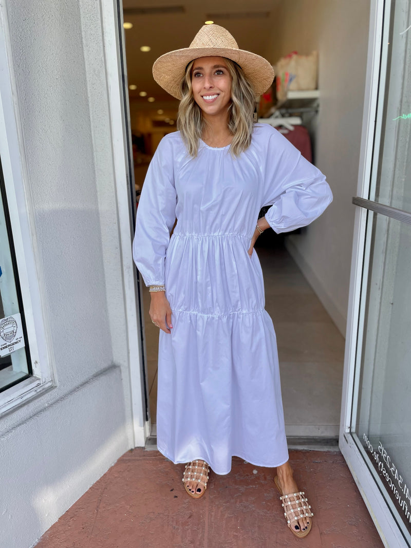 Shirred Tiered Dress