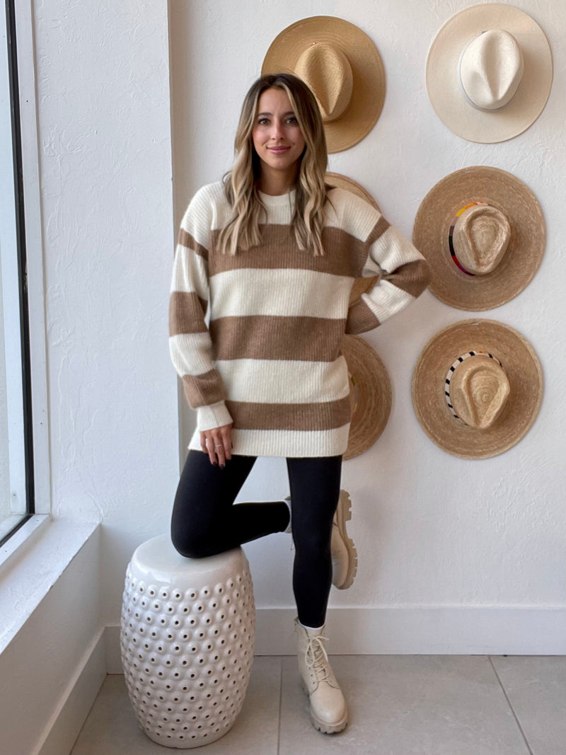 Soft Striped Crewneck