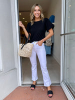 Le Crop Mini Boot / Blanc