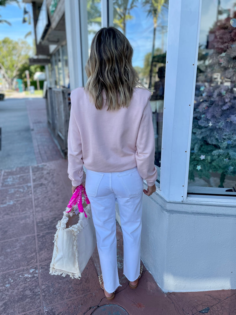 Shoulder Pad Sweatshirt